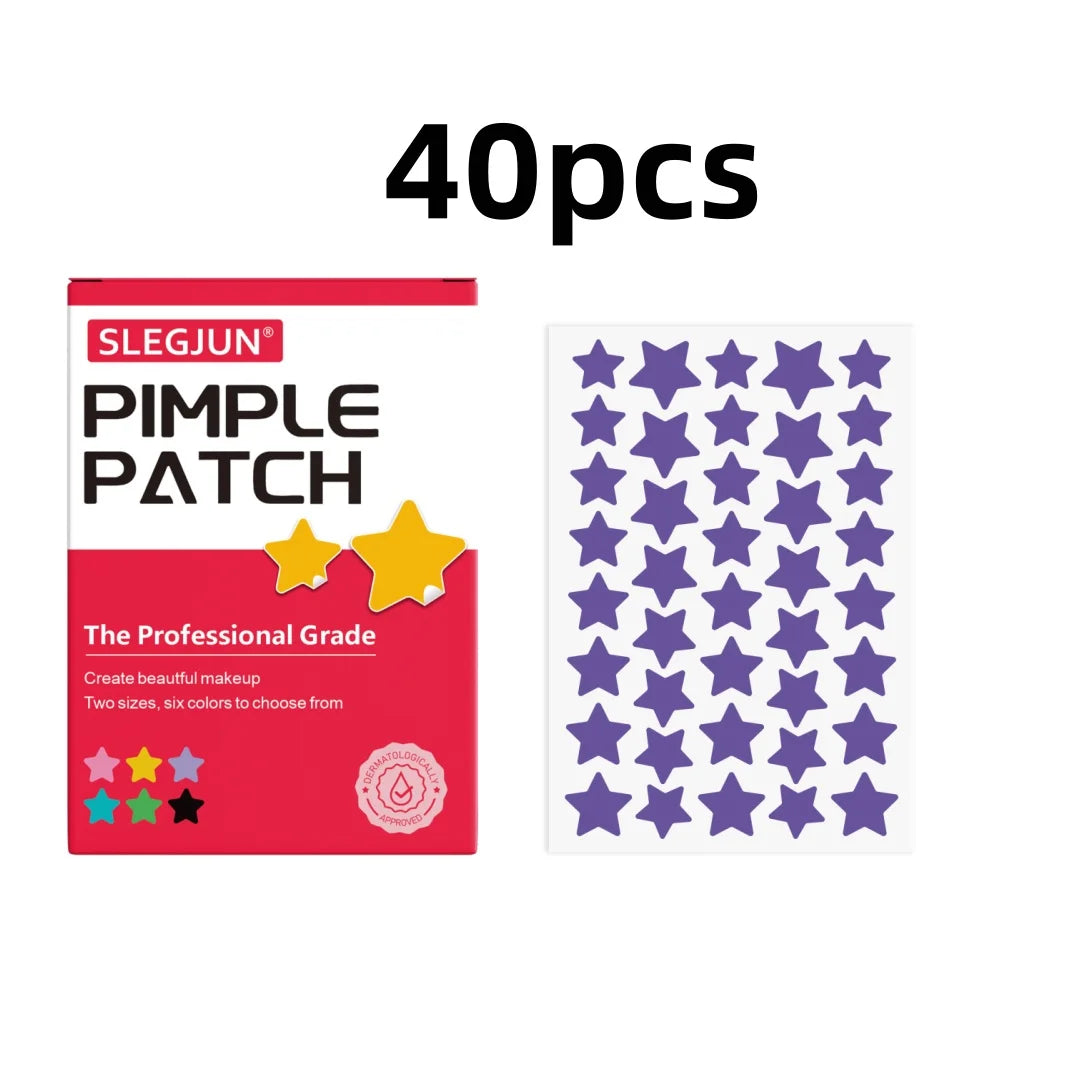 Pieces of Multi-Color Star Acne Patches, Facial Acne Patches, Concealer Acne Patches, and Pimples Patches, Ultra-Thin.