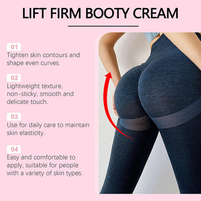 Butt Tight Lift Cream, Cellulite Cream, Firm and Smooth Booty Skin, Tighten the Leg Skin, Reduce Loose and Crepey, Bum Mask for Booty, Thighs, Belly & Arms 3.38 Fl Oz