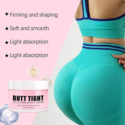 Butt Tight Lift Cream, Cellulite Cream, Firm and Smooth Booty Skin, Tighten the Leg Skin, Reduce Loose and Crepey, Bum Mask for Booty, Thighs, Belly & Arms 3.38 Fl Oz